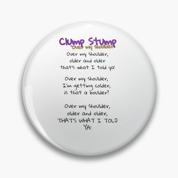 Item preview, James Acaster Taskmaster Clump Stump Over My Shoulder Lyrics designed and sold by poetryartworm.