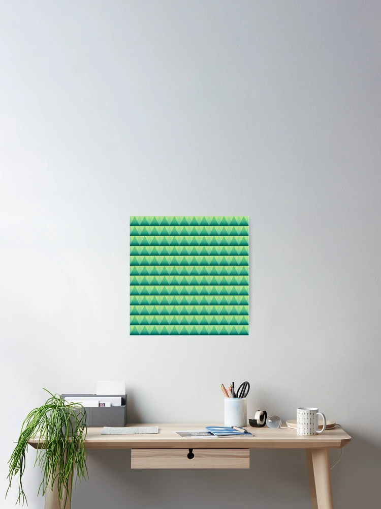 Thumbnail 2 of 3, Poster, creative triangular pattern designed and sold by creativeaart.