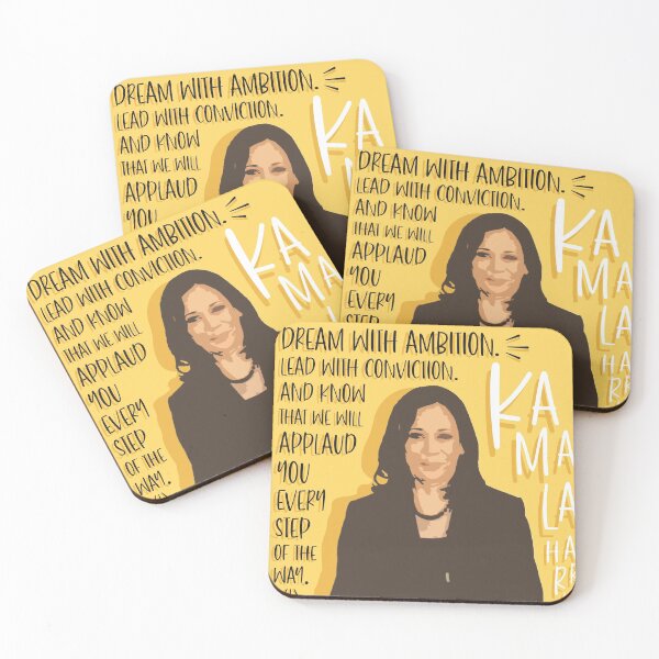 Item preview, KAMALA HARRIS- Dream with Ambition Quote (Victory Speech)  designed and sold by HeraAndKosmos.