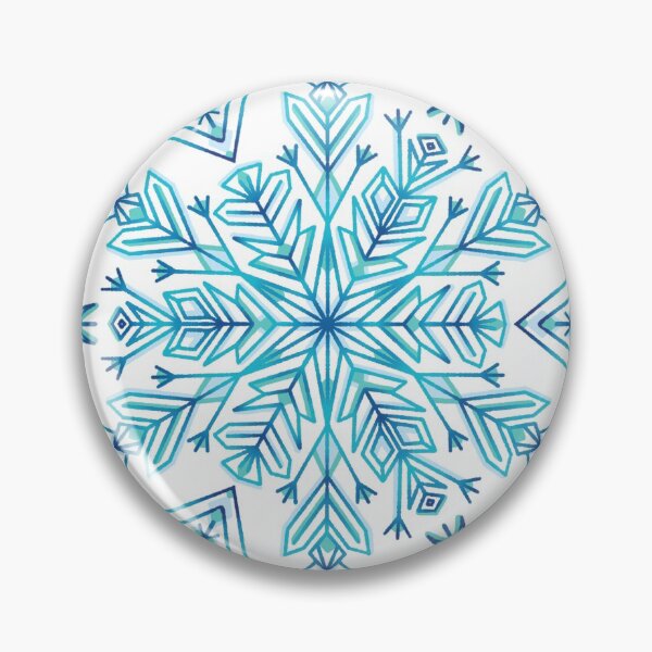Item preview, Winter snowflakes - white and azure designed and sold by Simut-P.