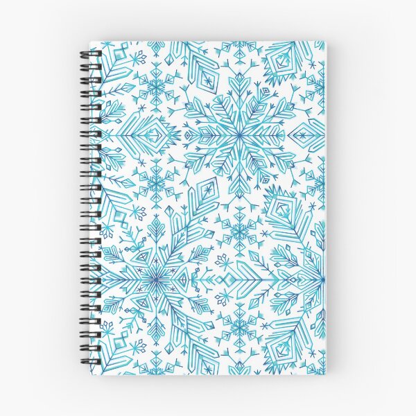 Item preview, Winter snowflakes - white and azure designed and sold by Simut-P.