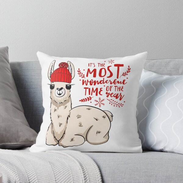 Item preview, It’s the most wonderful time of the year llama  designed and sold by Lorie Data.