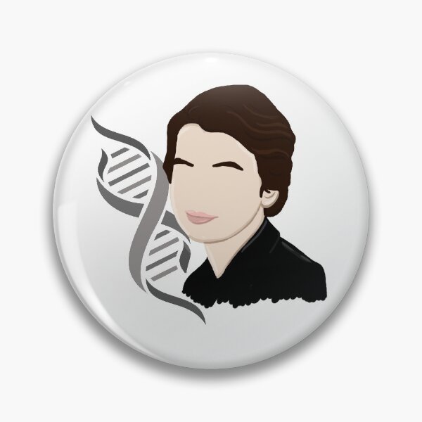 Item preview, Rosalind Franklin designed and sold by Elizabeth Rayes.