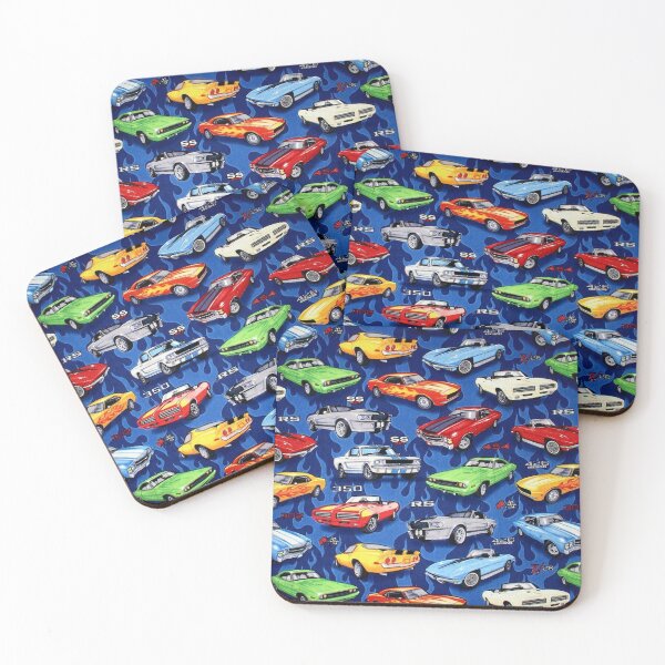 Item preview, Auto Sports Muscle Cars Pattern designed and sold by HavenDesign.