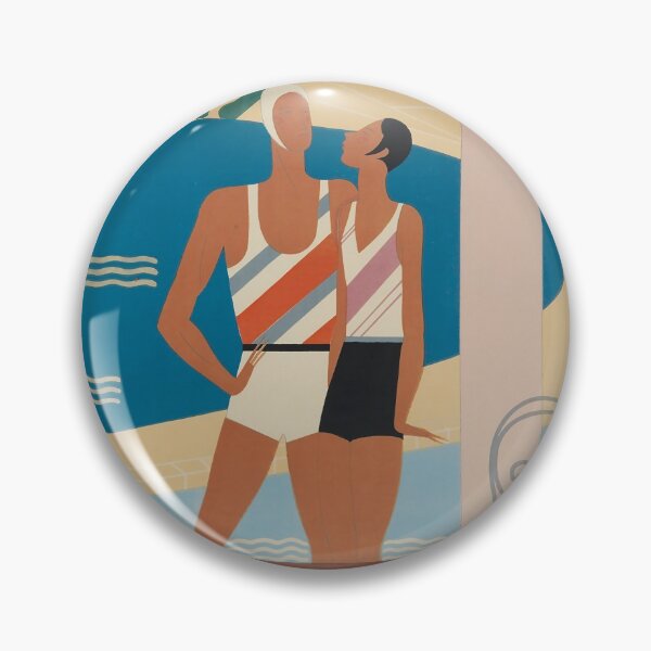 Artikelvorschau, retro classic La Plage de Monte Carlo poster entworfen und verkauft von CorasPosters.