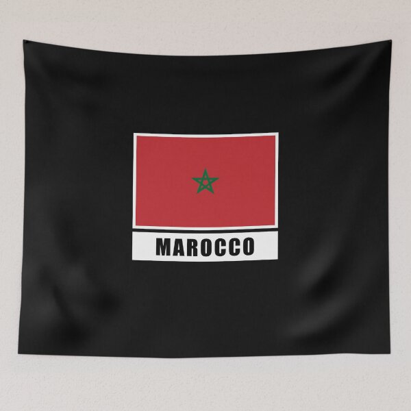 Item preview, Morocco Moroccan flag flag designed and sold by GeogDesigns.