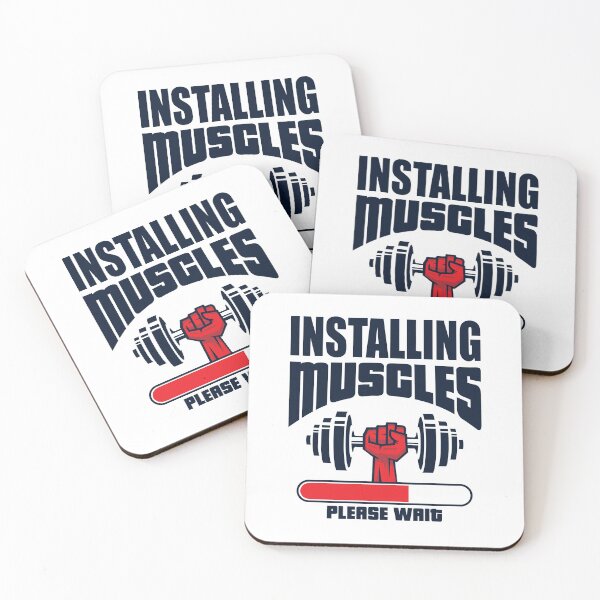 Item preview, Installing Muscles Please Wait - Funny Gym designed and sold by motivationaltee.