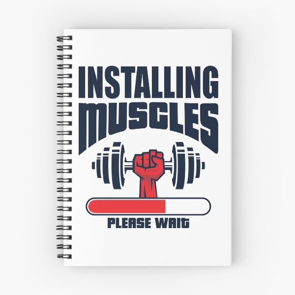 Item preview, Installing Muscles Please Wait - Funny Gym designed and sold by motivationaltee.