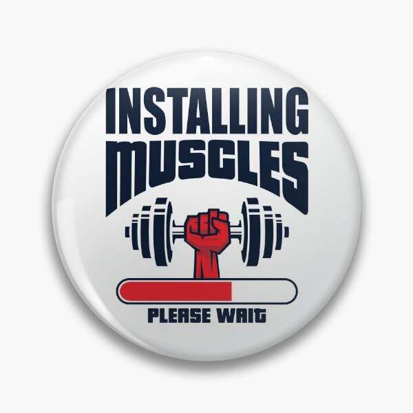 Item preview, Installing Muscles Please Wait - Funny Gym designed and sold by motivationaltee.