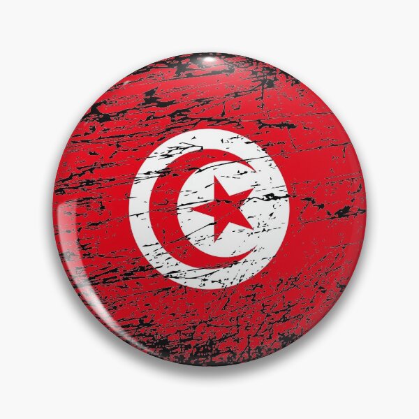 Item preview, Tunisia Tunisian flag flag used look designed and sold by GeogDesigns.