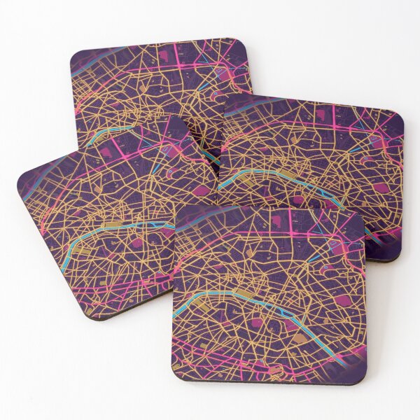 Item preview, Paris Synthwave Map designed and sold by Showstroopart Christian Velazquez.