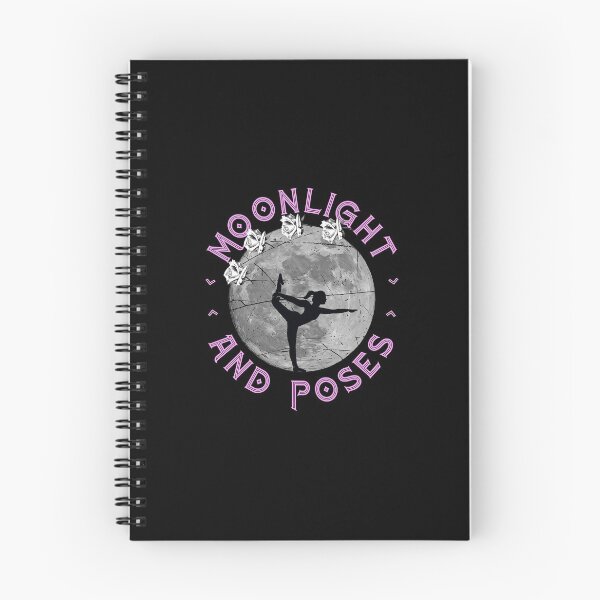 Item preview, Moonlight and poses cool Yoga motive in moonlight with roses designed and sold by Kalli-design.