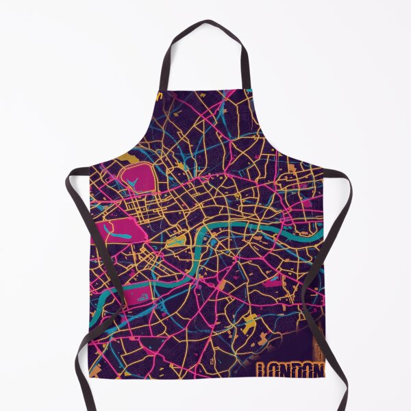 Item preview, London Synthwave Map designed and sold by Showstroopart Christian Velazquez.