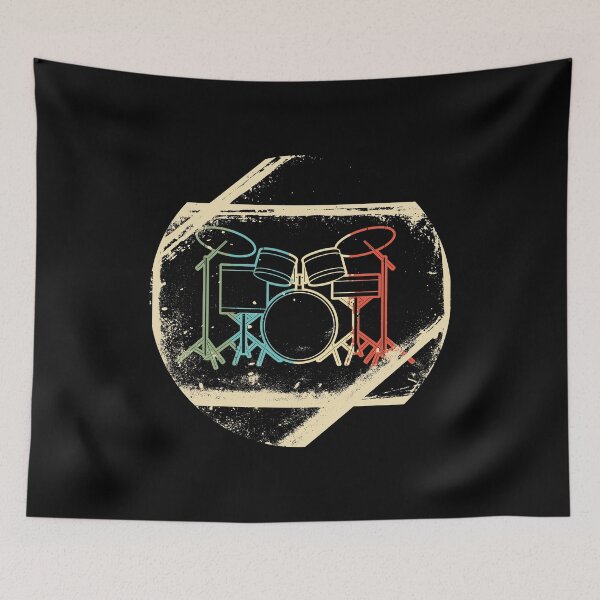Item preview, Drum Drummer Musical Instruments Rock On Genre Music Drums Band Cymbals Sounds Music Beat Drumsticks designed and sold by shirti.
