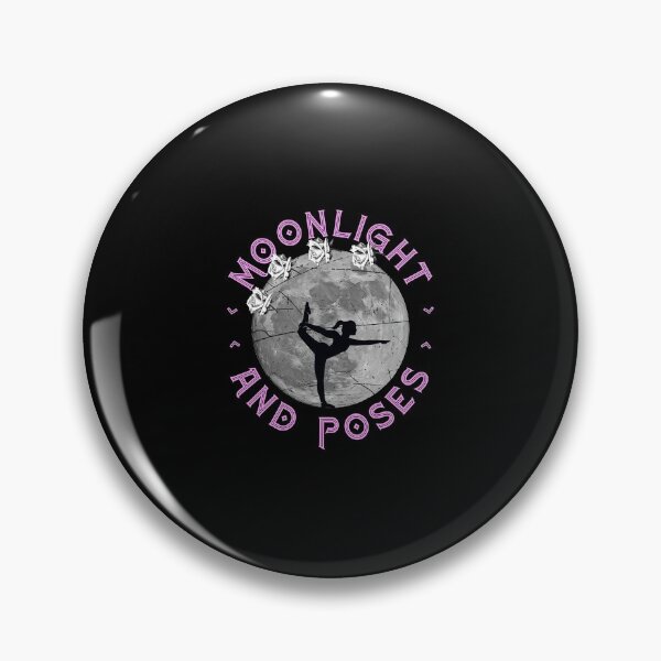 Item preview, Moonlight and poses cool Yoga motive in moonlight with roses designed and sold by Kalli-design.