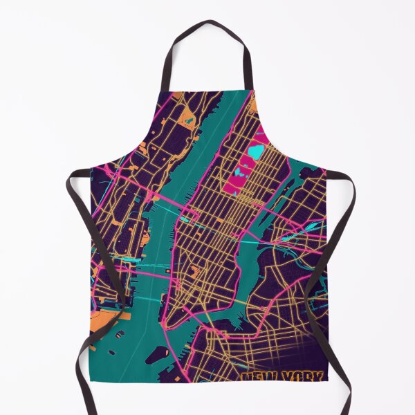 Item preview, New York Synthwave Map designed and sold by Showstroopart Christian Velazquez.