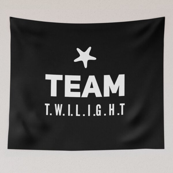 Item preview, Team Twilight Saga white Text designed and sold by MerciMe.