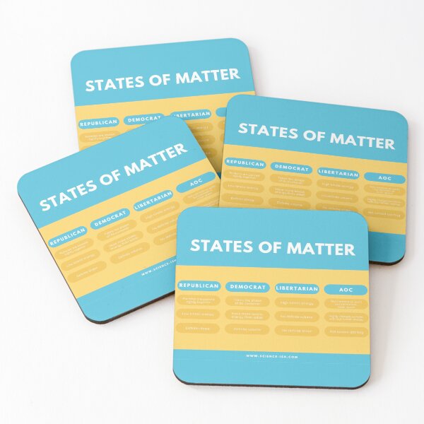 Item preview, States of Matter - Science and Politics Mashup designed and sold by ittybittyowl.