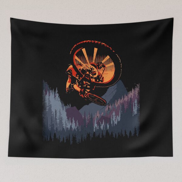Item preview, Downhill in the mountains - extreme sports & cycling designed and sold by ChrisFeil.