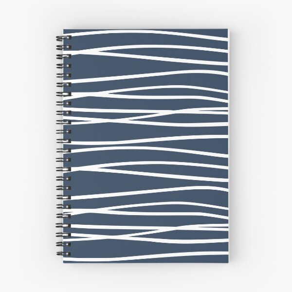 Item preview, Wave, Geomatric Line Pattern, Boho Style, Abstract Lines, Blue and White designed and sold by meggydesigns.