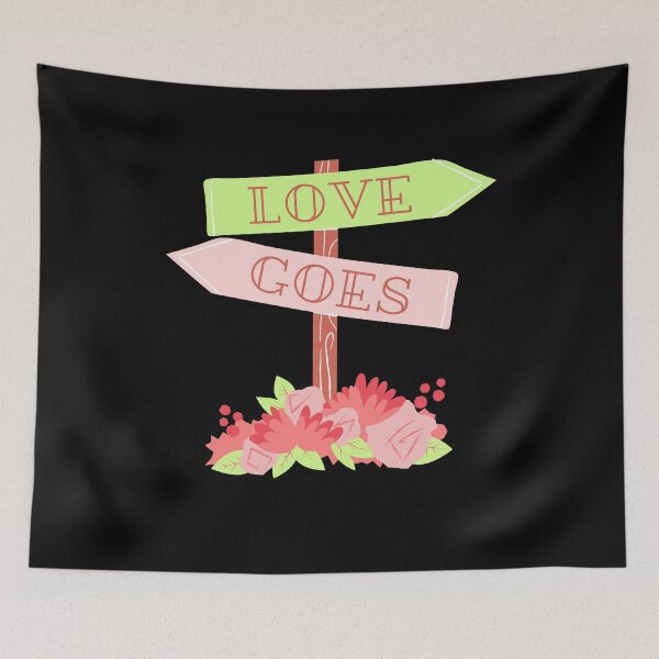 Item preview, "Love Goes" sign designed and sold by campfiredesigns.
