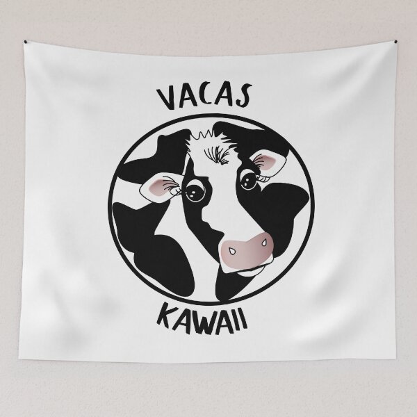 Item preview, VACAS KAWAII WORDS AND SPOTS ON A CIRCLE designed and sold by Graykat.