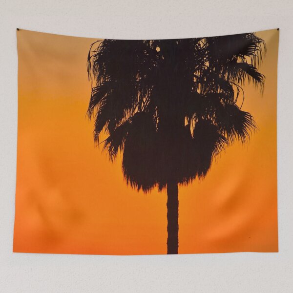 Item preview, Santa Monica California Palm Tree Ocean Sunset designed and sold by concettaellis.