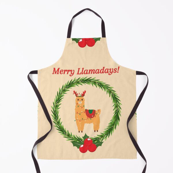 Item preview, Merry Llamadays Wreath designed and sold by Mamalia.