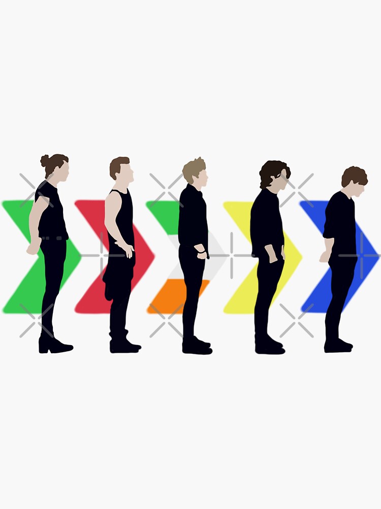 "one direction arrow tattoo" Sticker for Sale by kjcookie Redbubble