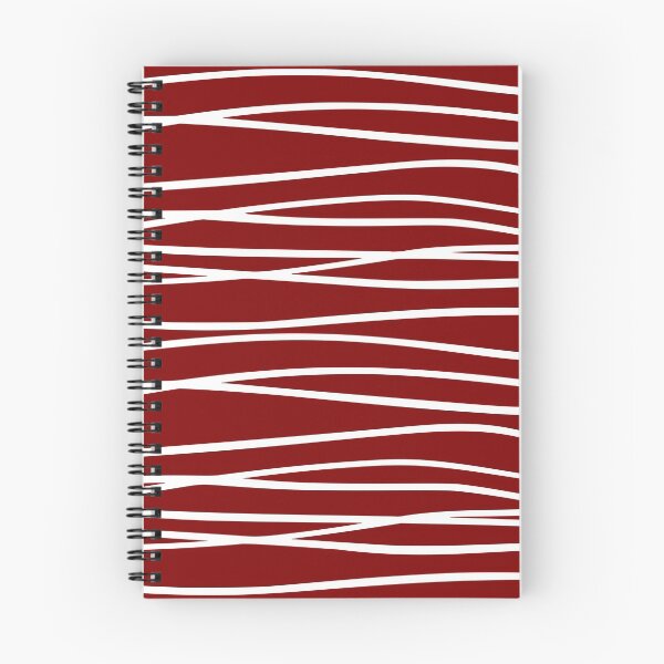 Item preview, Wave, Geomatric Line Pattern, Boho Style, Abstract Lines, Red and White designed and sold by meggydesigns.