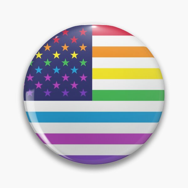 Item preview, USA rainbow flag designed and sold by MisterMacadamia.