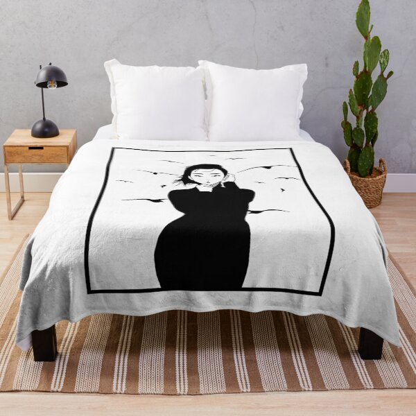 Item preview, Illustration woman with crows in high contrast designed and sold by inker20.