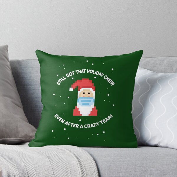 Item preview, Still Got that holiday cheer even after a crazy year cute Santa Retro 8Bit Pixel designed and sold by twicetrader.