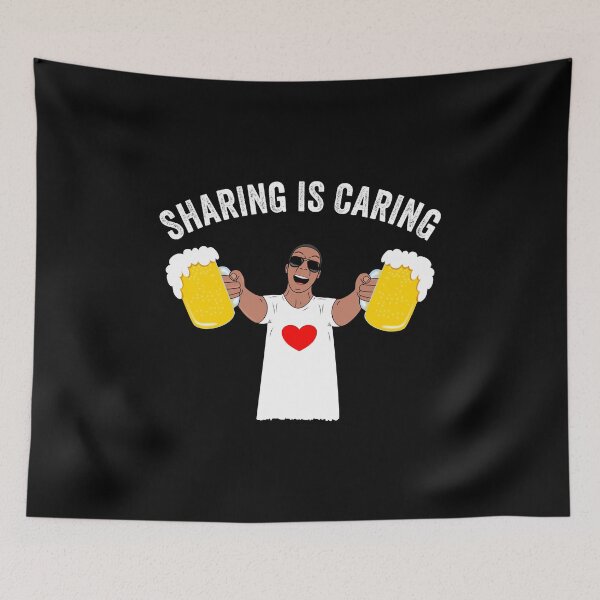Item preview, Sharing Is Caring I'm Happy When I Can Drink A Beer designed and sold by Paulina Vanlife.