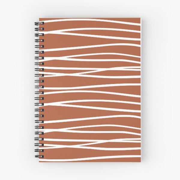 Item preview, Wave, Geomatric Line Pattern, Boho Style, Abstract Lines, Terracotta and White designed and sold by meggydesigns.