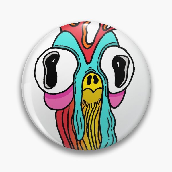 Item preview, trippy chicken designed and sold by sketchysdoodles.
