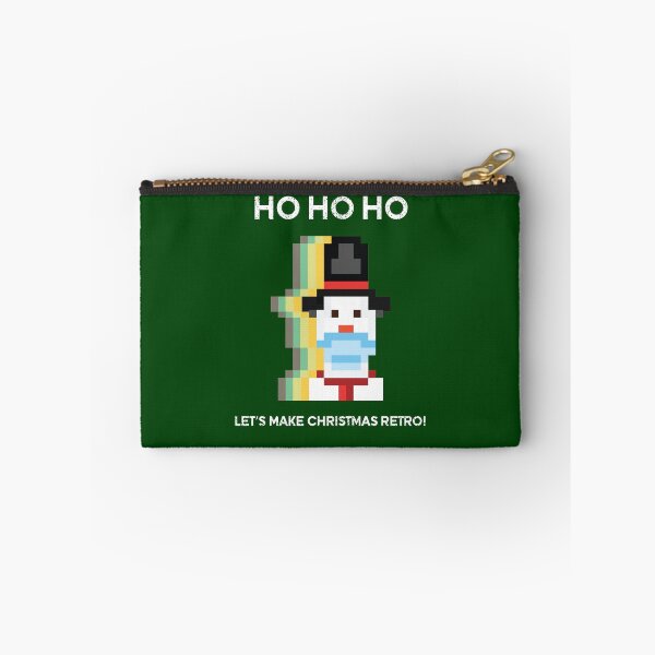 Item preview, Merry Christmas Cute Retro 8Bit Pixel Snowman with covid face mask pixel art designed and sold by twicetrader.