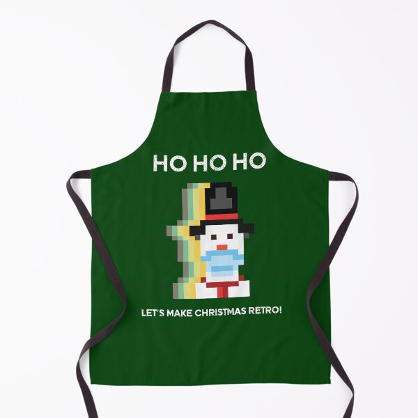 Item preview, Merry Christmas Cute Retro 8Bit Pixel Snowman with covid face mask pixel art designed and sold by twicetrader.