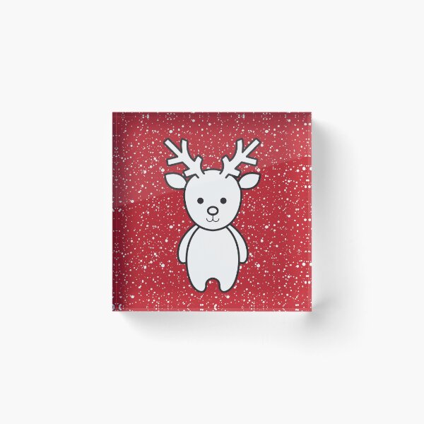 Item preview, christmas reindeer in a snowy day (red) pattern designed and sold by Apoorv Choudhary.