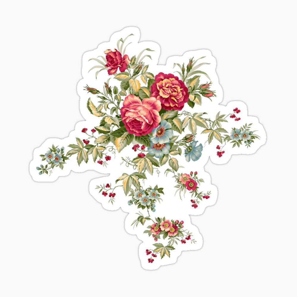 Flower Bouquet Floral Design Flowers Pink Roses And Blue Daisies Transparent Background Png Clipart Poster By Halalolo Redbubble