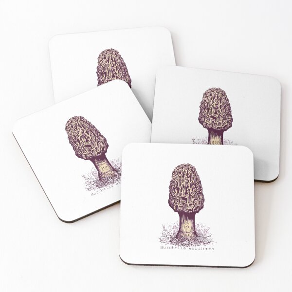 Item preview, The Mystical Morel Mushroom in Sepia Tone designed and sold by mserido.
