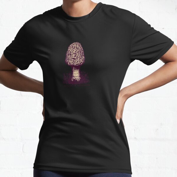 The Mystical Morel in Sepia Tone Active T-Shirt