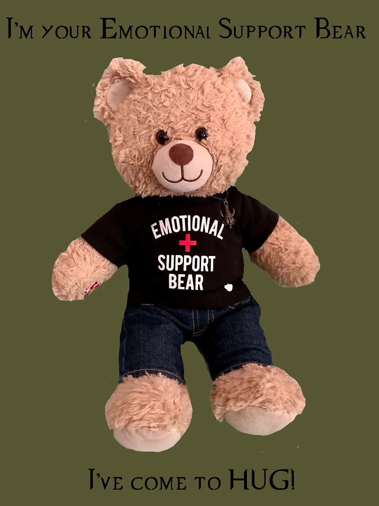 Emotional support teddy bear