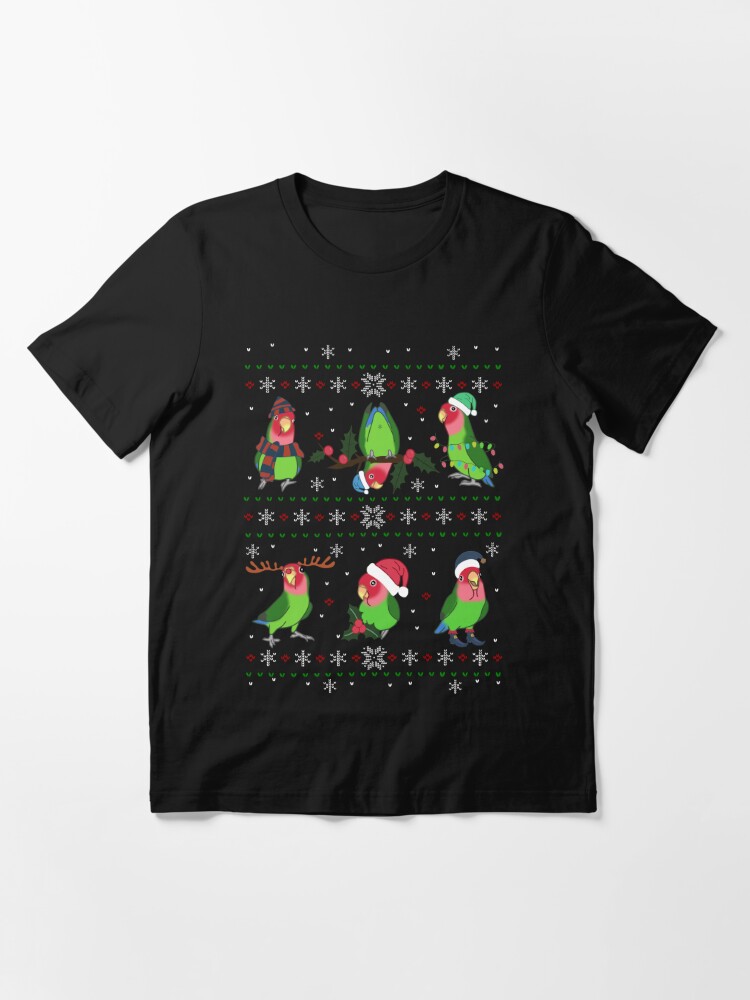 Disover Rosy faced lovebird Ugly Christmas  T-Shirt