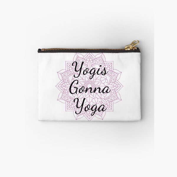 Item preview, Yogis Gonna Yoga Funny Design Pink Mandala designed and sold by HighBrowDesigns.