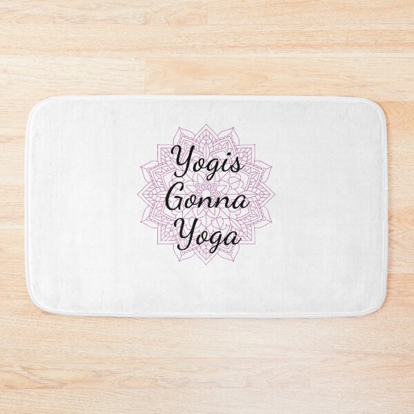 Item preview, Yogis Gonna Yoga Funny Design Pink Mandala designed and sold by HighBrowDesigns.