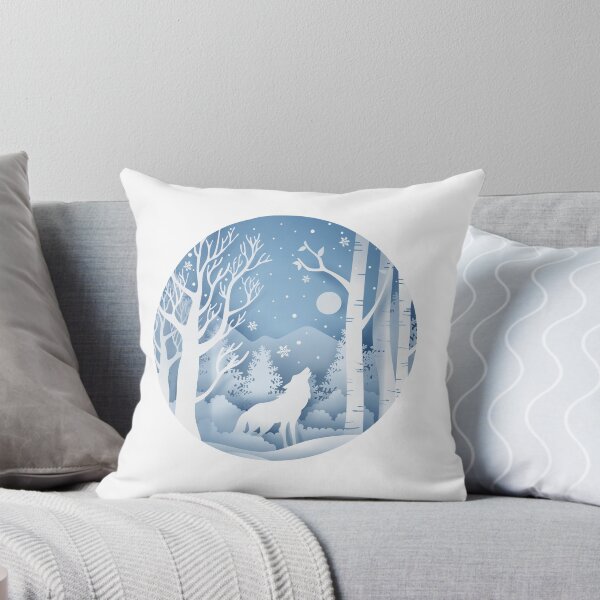 Item preview, Wolf in forest with snow in the winter season designed and sold by WowStor3.