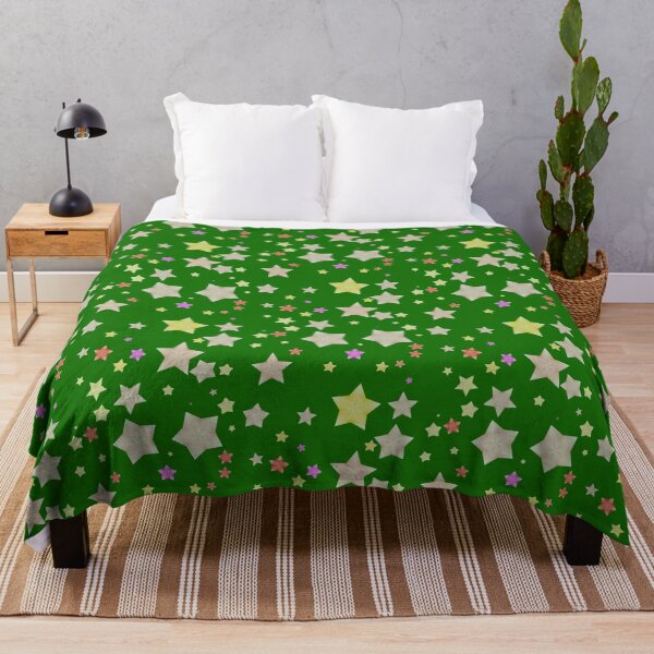 Item preview, colored stars dark green background designed and sold by miaterinka.