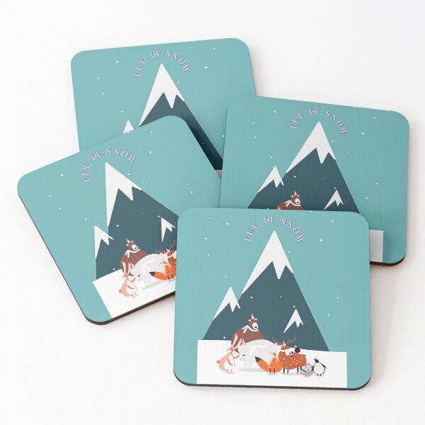 Item preview, Let it Snow, Merry Christmas Greeting Card. New Year Winter Holidays card with clipart. designed and sold by 2AcesDesign.