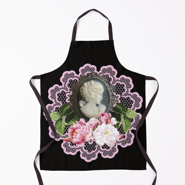 Item preview, Vintage Cameo Cabbage Roses and Pink Lace designed and sold by SloganExpress.